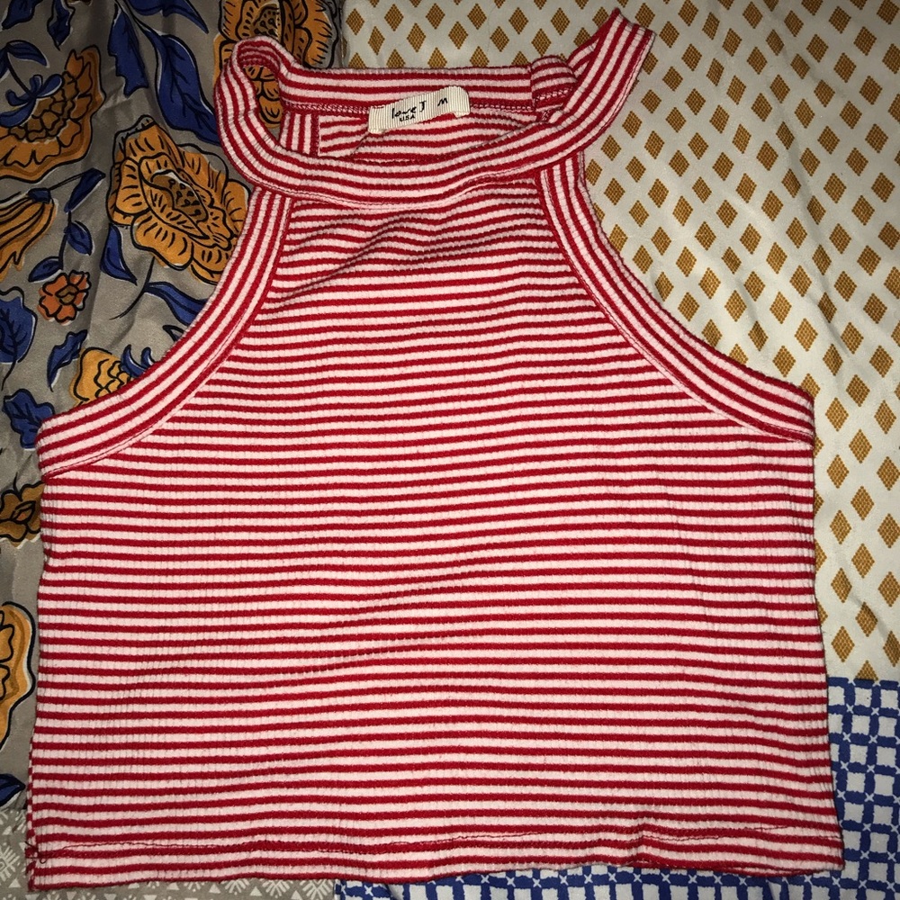 Striped crop top